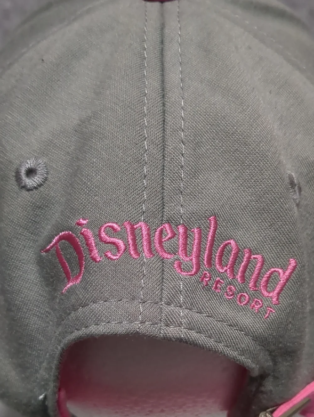 Disney Mickey Mouse Baseball Cap Pink Sequin Pink & Gray Adult Size 55-59 cm - Picture 6 of 9